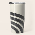 Mid century modern Sun and Rainbow Travel Mug Gallery Image 3
