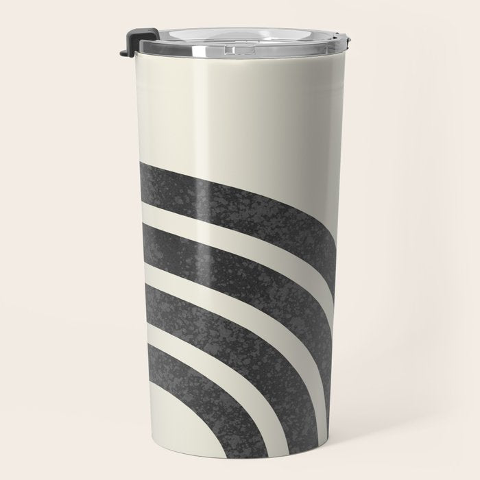 Mid century modern Sun and Rainbow Travel Mug Gallery Image 3