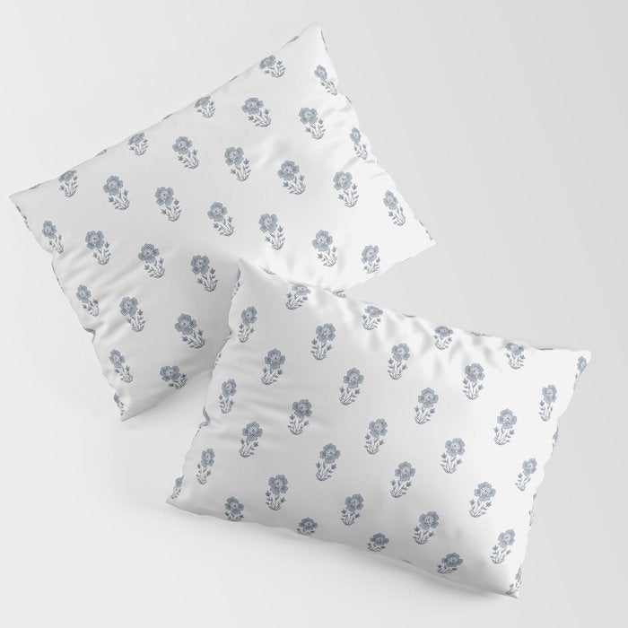 Hydrangea Block Print Pillow Sham Gallery Image 3
