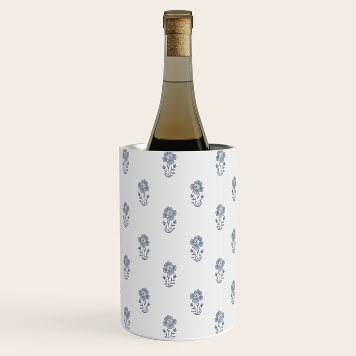 Hydrangea Block Print Wine Chiller Gallery Image 2