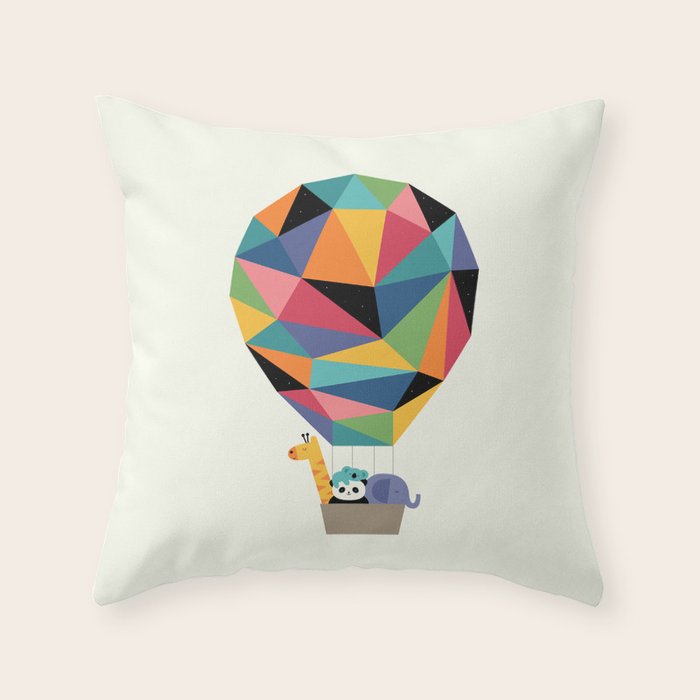 Fly High Together Throw Pillow Gallery Image 1