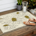 Minimalist Sunflowers 2 Outdoor Rug Gallery Image 2