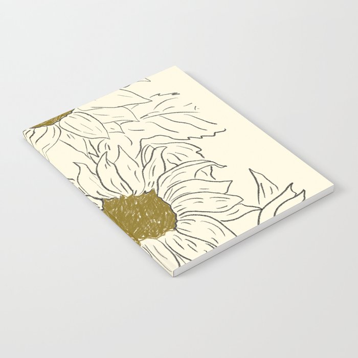 Minimalist Sunflowers 2 Notebook Gallery Image 1