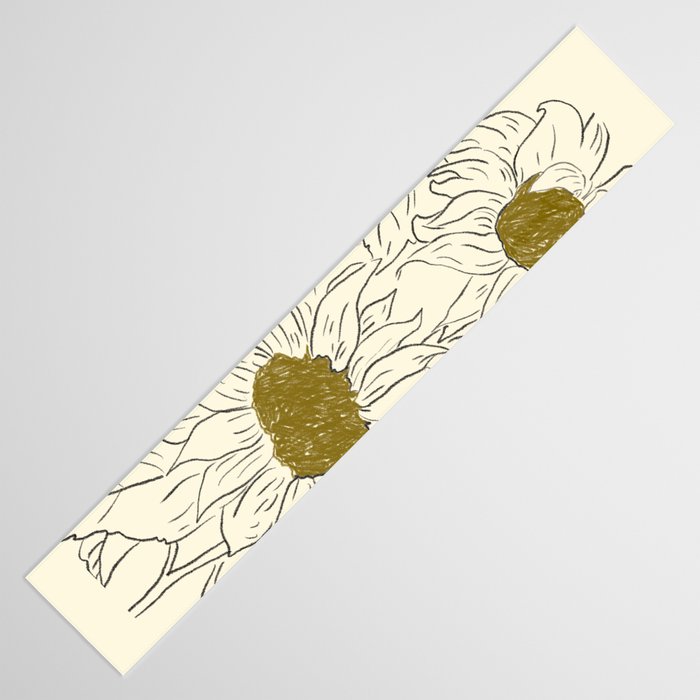 Minimalist Sunflowers 2 Table Runner Gallery Image 3