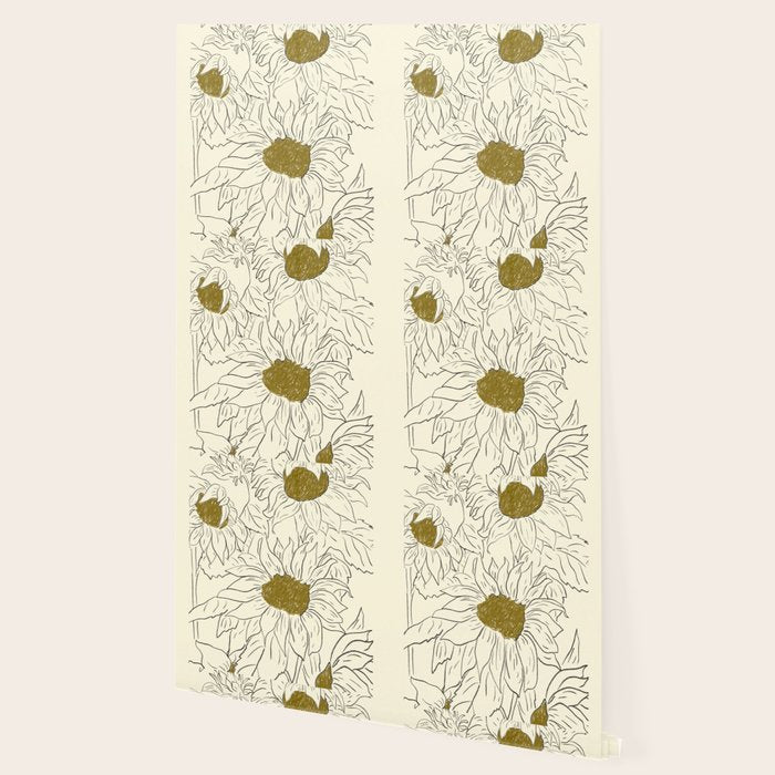 Minimalist Sunflowers 2 Wallpaper Gallery Image 2
