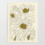 Minimalist Sunflowers 2 Poster Gallery Image 4