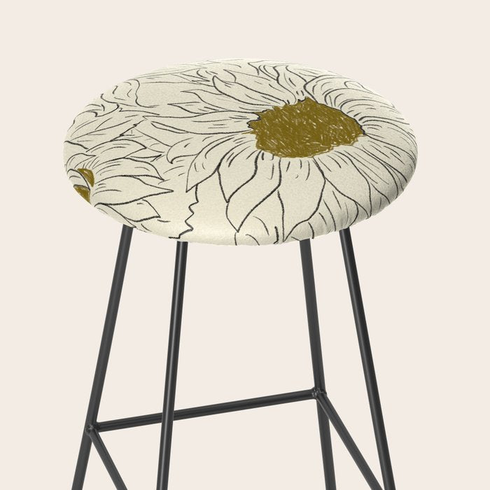 Minimalist Sunflowers 2 Stool Gallery Image 2