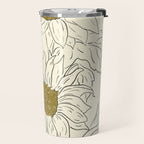 Minimalist Sunflowers 2 Travel Mug Gallery Image 2