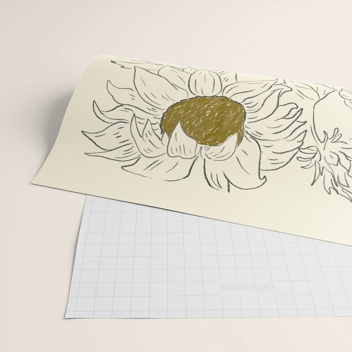 Minimalist Sunflowers 2 Wrapping Paper Gallery Image 2