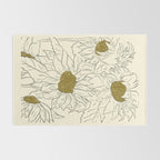 Minimalist Sunflowers 2 Rug Gallery Image 2