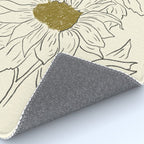 Minimalist Sunflowers 2 Rug Gallery Image 4