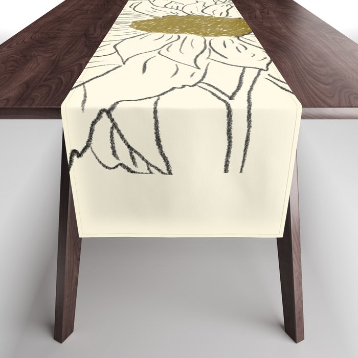 Minimalist Sunflowers 2 Table Runner Gallery Image 1
