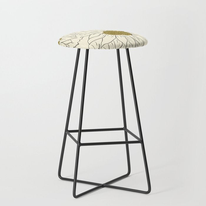 Minimalist Sunflowers 2 Stool Gallery Image 1