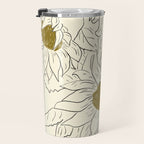 Minimalist Sunflowers 2 Travel Mug Gallery Image 3
