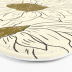 Minimalist Sunflowers 2 Bath Mat Gallery Image 3