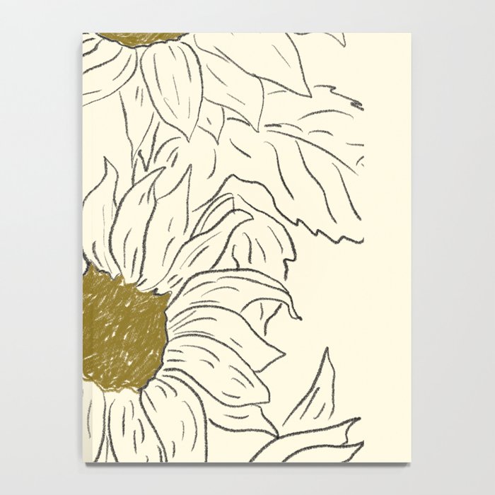 Minimalist Sunflowers 2 Notebook Gallery Image 4