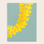 Puakenikeni lei drape on blue Notebook Gallery Image 4
