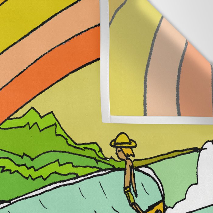 Surf Paradise Rainbow of Happiness Wall Tapestry Gallery Image 3