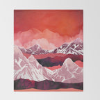 Scarlet Glow Throw Blanket Gallery Image 2