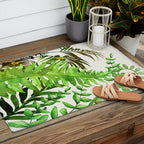 Watercolor Plants Outdoor Rug Gallery Image 2