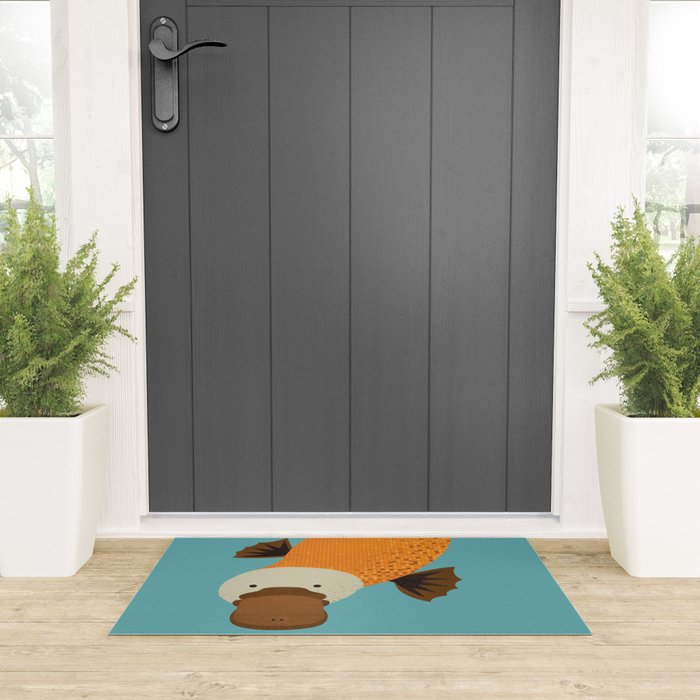Whimsy Platypus Welcome Mat Gallery Image 3