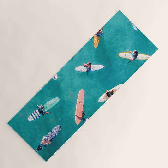 Surfers Traffic Jam Yoga Mat Gallery Image 1