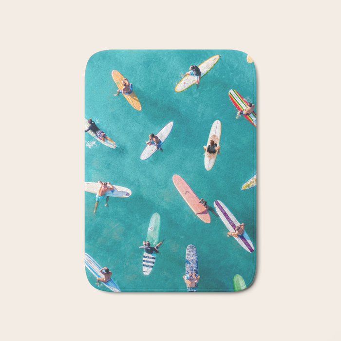 Surfers Traffic Jam Bath Mat Gallery Image 1