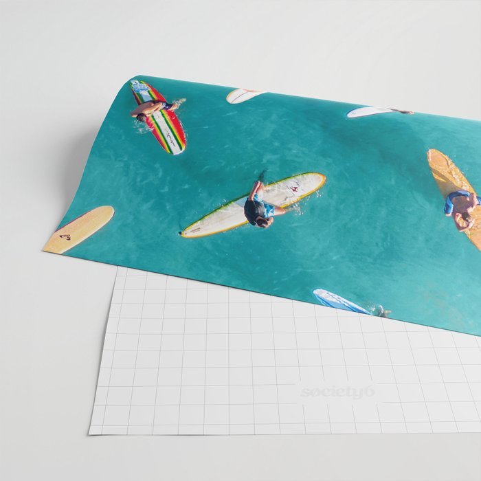 Surfers Traffic Jam Wrapping Paper Gallery Image 2