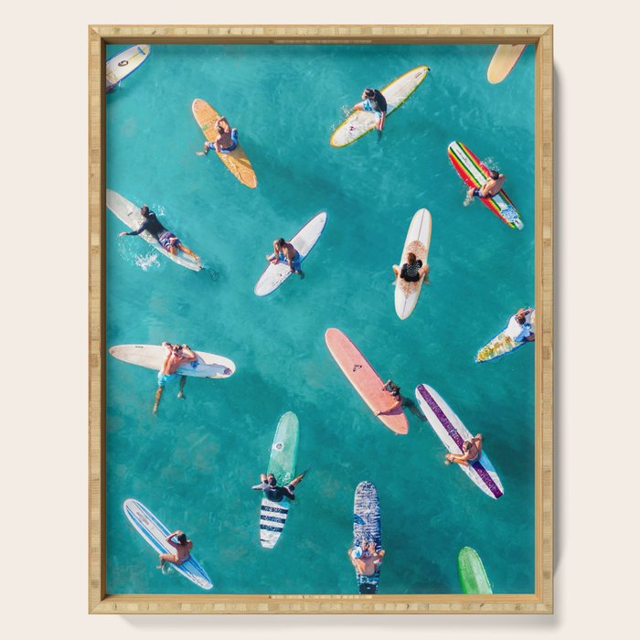 Surfers Traffic Jam Serving Tray Gallery Image 1