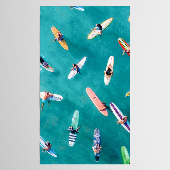 Surfers Traffic Jam Tablecloth Gallery Image 2