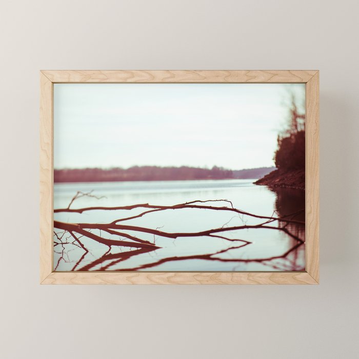 Evening at the Lake x Moody Lake Landscape Photography Mini Art Print Gallery Image 1