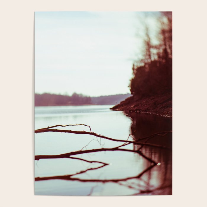 Evening at the Lake x Moody Lake Landscape Photography Poster Gallery Image 1