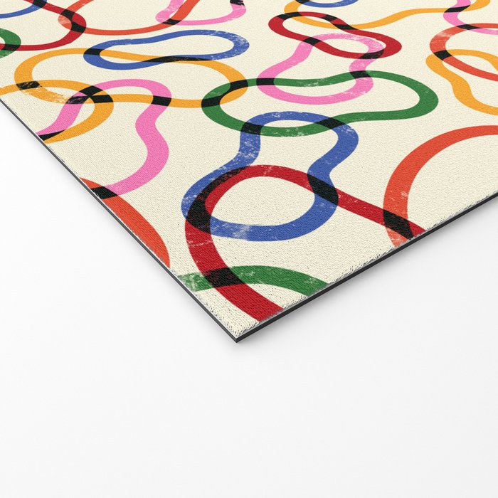 Abstract Loop Color Play Welcome Mat Gallery Image 2