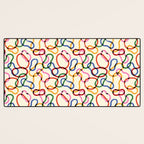 Abstract Loop Color Play Desk Mat Gallery Image 3