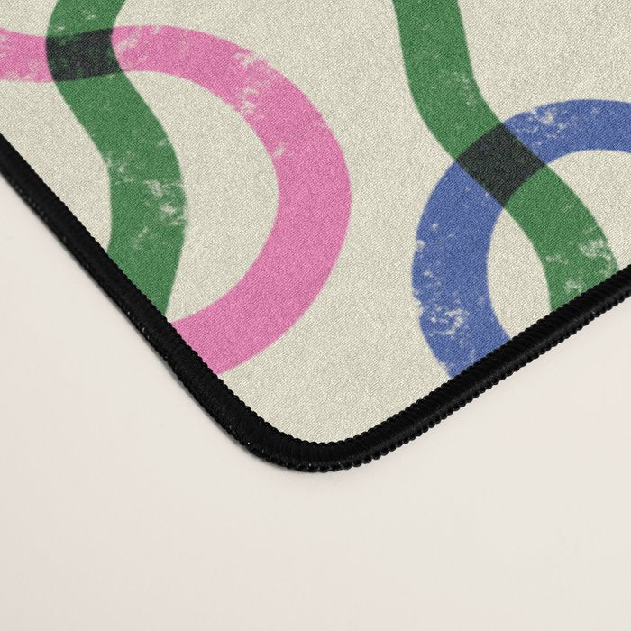 Abstract Loop Color Play Desk Mat Gallery Image 4