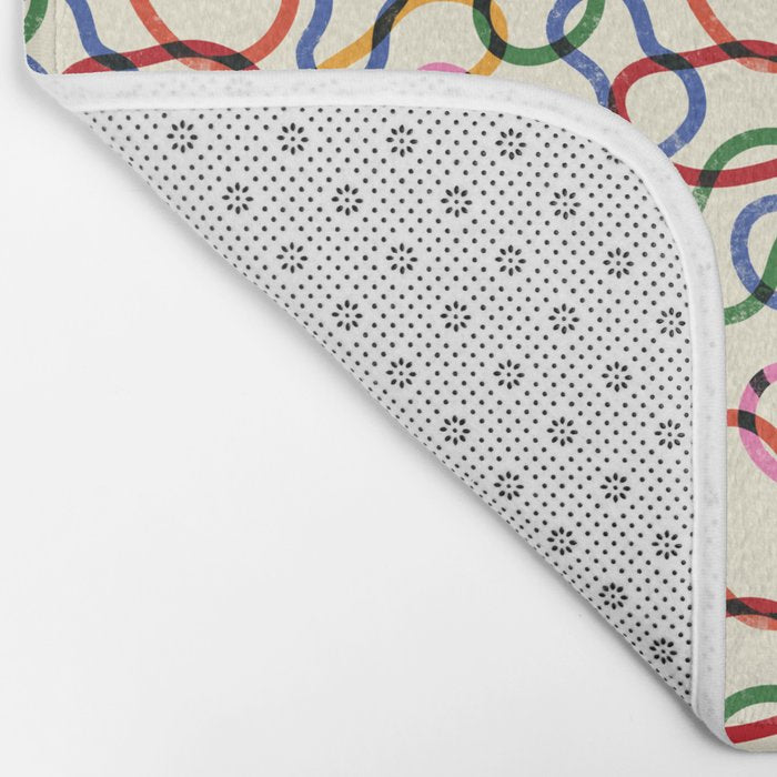 Abstract Loop Color Play Bath Mat Gallery Image 2