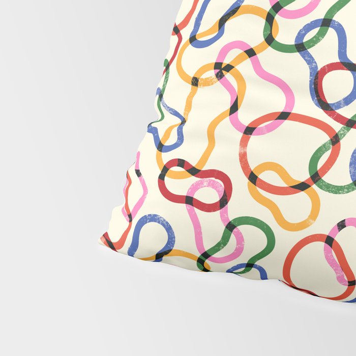 Abstract Loop Color Play Pillow Sham Gallery Image 4