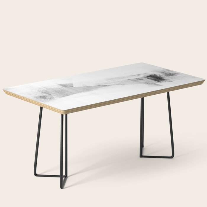 Grey and White Minimalist Geometric Abstract Coffee Table Gallery Image 1