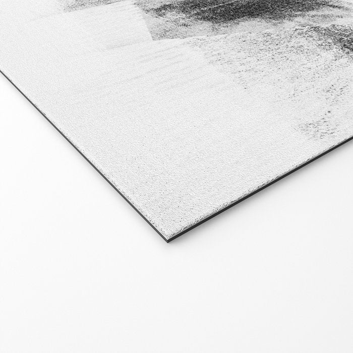 Grey and White Minimalist Geometric Abstract Welcome Mat Gallery Image 2