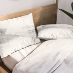 Grey and White Minimalist Geometric Abstract Pillow Sham Gallery Image 2