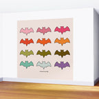 Rainbow Bats Wall Mural Gallery Image 2