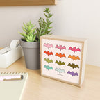 Rainbow Bats Mini Art Print Gallery Image 2
