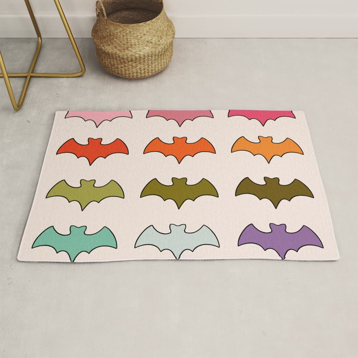 Rainbow Bats Rug Gallery Image 1