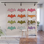 Rainbow Bats Wall Mural Gallery Image 1