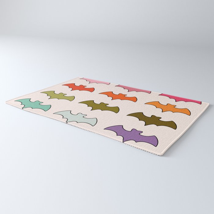 Rainbow Bats Rug Gallery Image 3