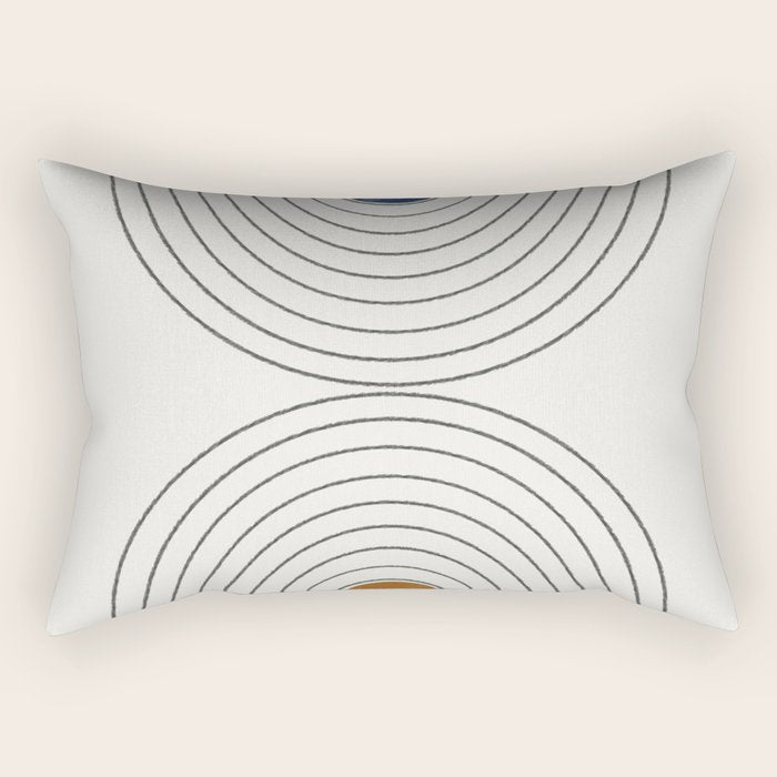 Retro Touch Rectangular Pillow Gallery Image 1