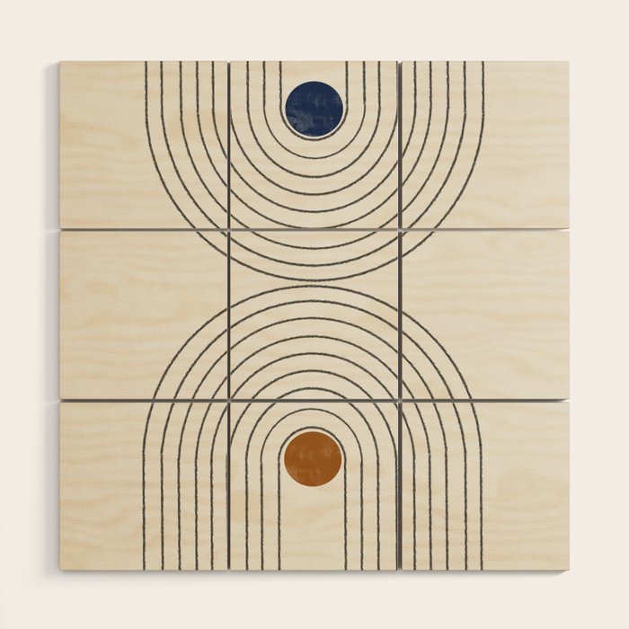 Retro Touch Wood Wall Art Gallery Image 1