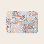 Colorful Wild Cats Bath Mat Gallery Image 1