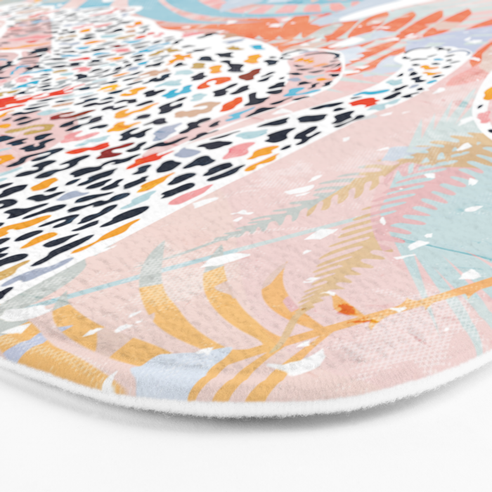 Colorful Wild Cats Bath Mat Gallery Image 3