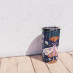 Folk Moth - orange and cream Travel Mug Gallery Image 4